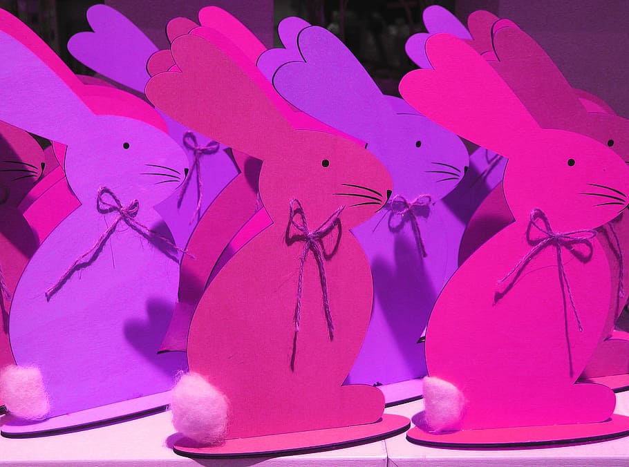 easter, easter bunny, rabbit, spring, easter decoration, holzfigur HD wallpaper