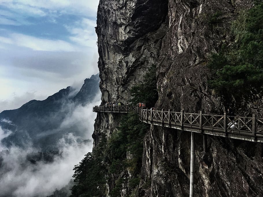 wugong mountain, china, asia, landscape, nature, travel, hiking, HD wallpaper