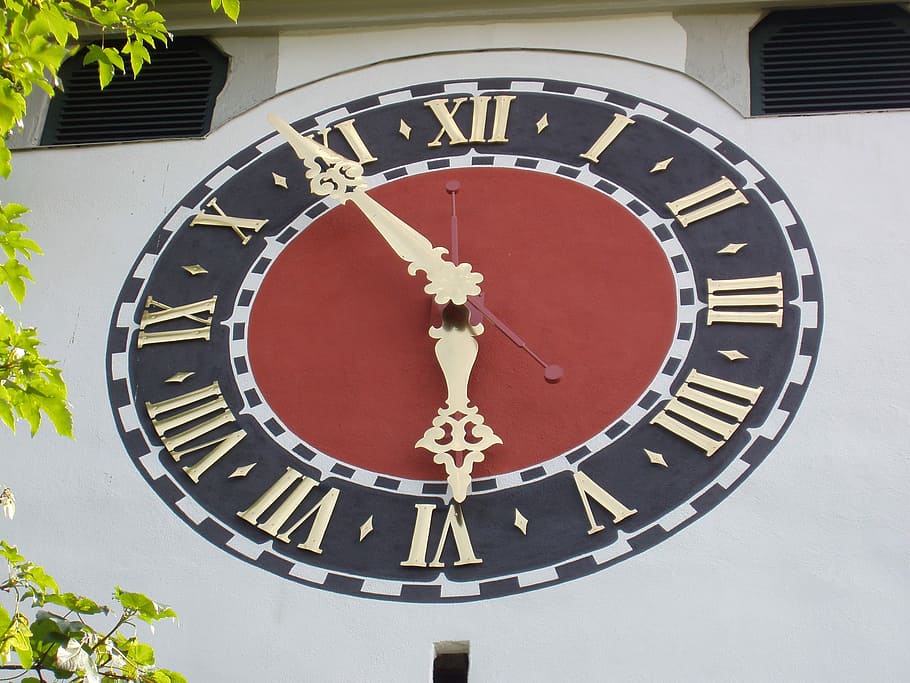 Clock, Steeple, Church, church clock, clock tower, sport, clock face HD wallpaper