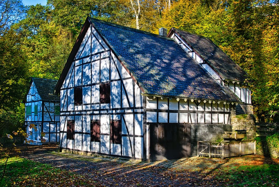home, truss, historically, facade, architecture, fachwerkhaus HD wallpaper