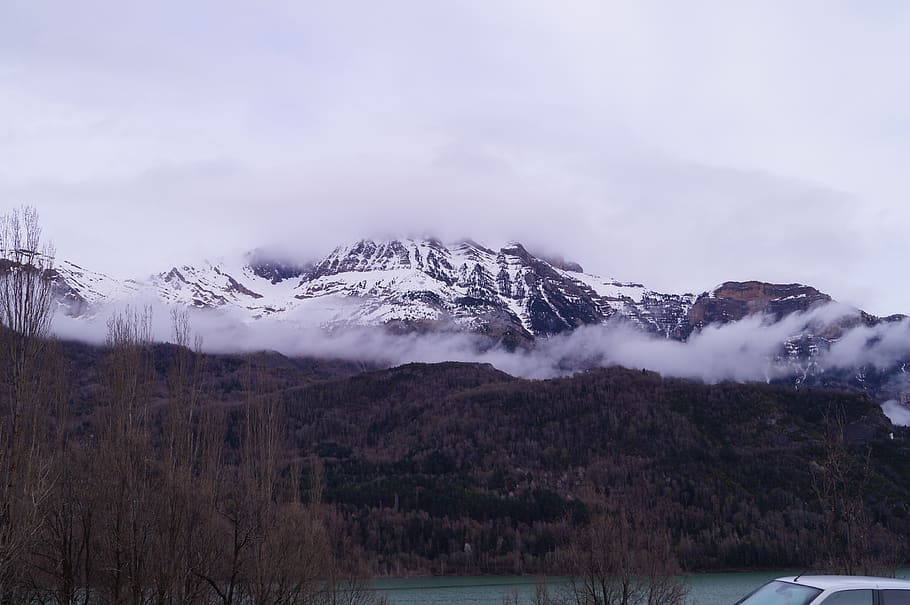 relief, mountainous, landscape, cold temperature, winter, beauty in nature HD wallpaper