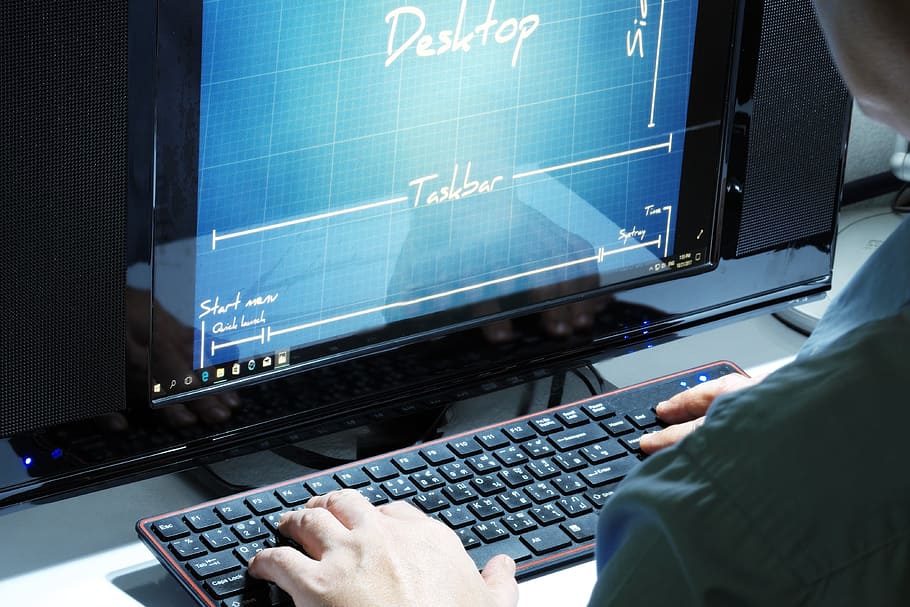 working, computer, programer, desk, pc, arms, hand, network HD wallpaper