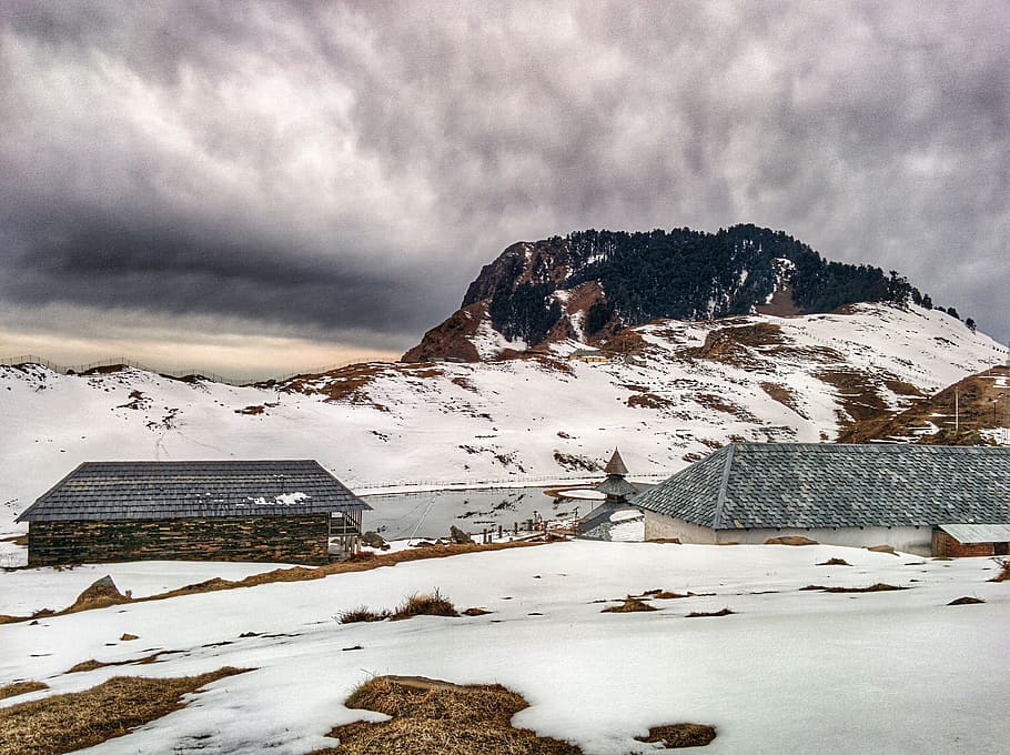 Landscape, Winter, Snow Mountain, white, cold, sky, nature HD wallpaper