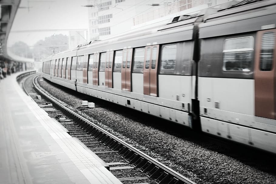 train, metro, tracks, rail transportation, mode of transportation HD wallpaper