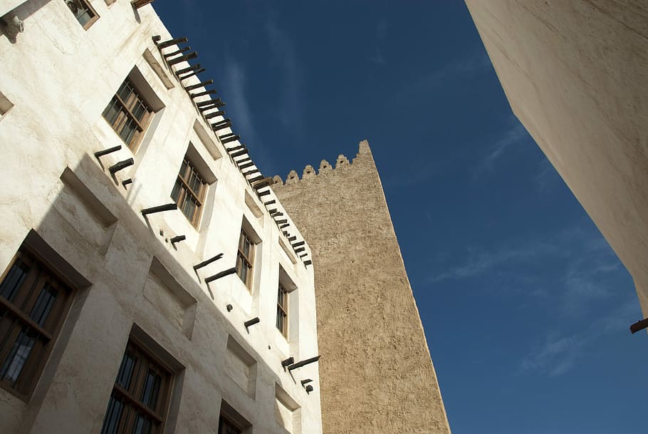 Souq Waqif, Doha, Qatar building, photos, public domain, architecture, HD wallpaper