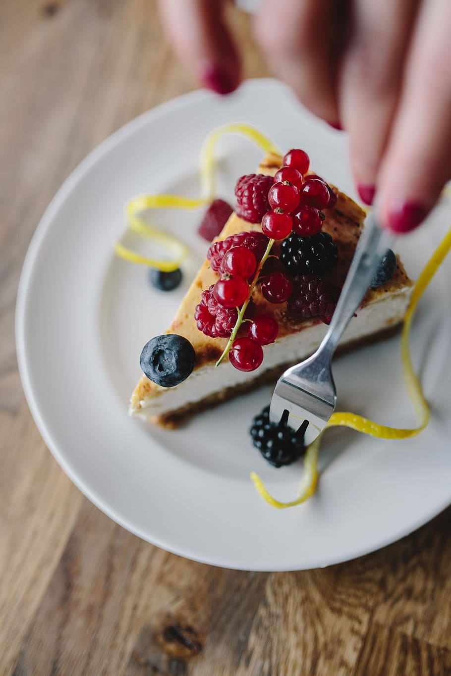 Berry Cheesecake, fruit, food, homemade, blackberry, blueberry HD wallpaper