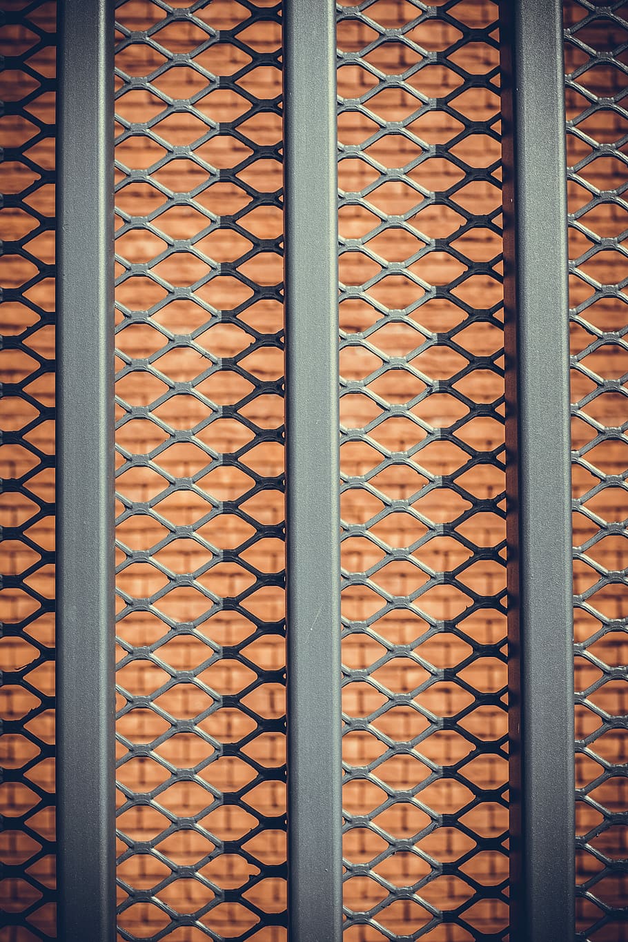 untitled, pattern, metal, door, railing, shadow, grating, gate HD wallpaper