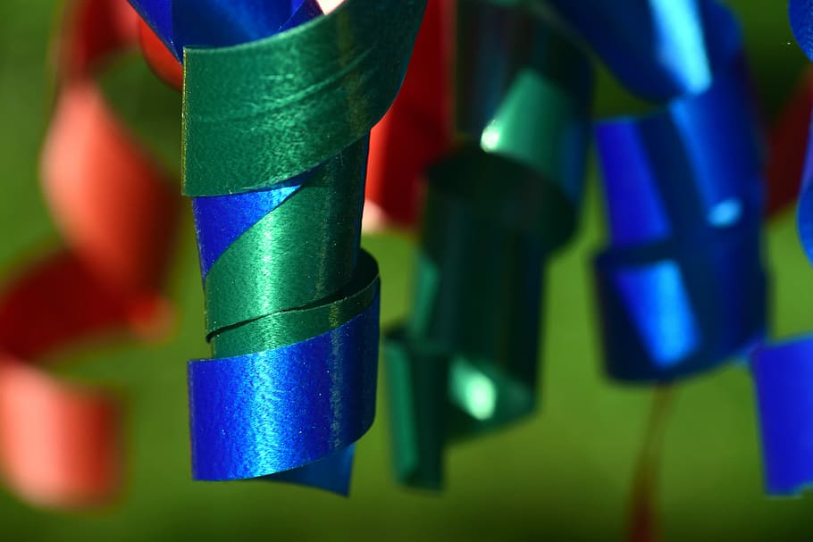 multicolored hanging decor, Streamer, Spirals, Decorative, decoration HD wallpaper