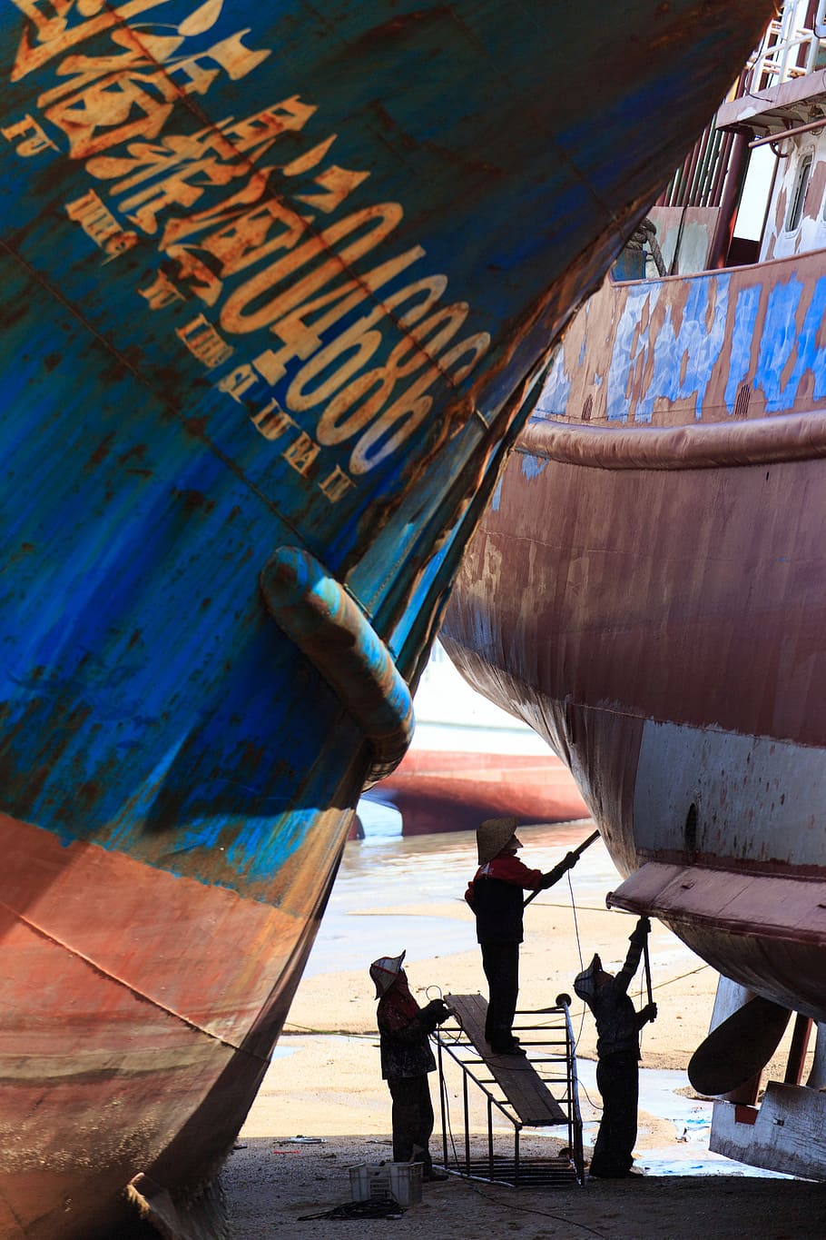 Shipyard, Repair, transportation, nautical vessel, adults only HD wallpaper