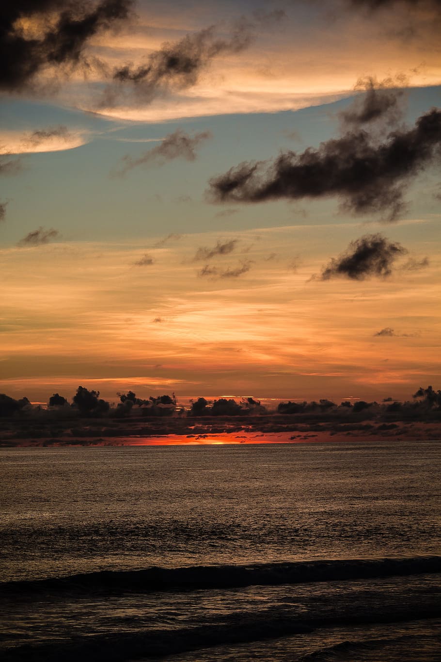 Sunset, Nature, Ocean, Sea, scenics, beauty in nature, cloud - sky HD wallpaper
