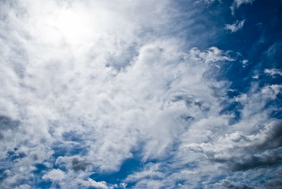 clouds, sun, sky, blue, daylight, nature, weather, cloud - Sky HD wallpaper