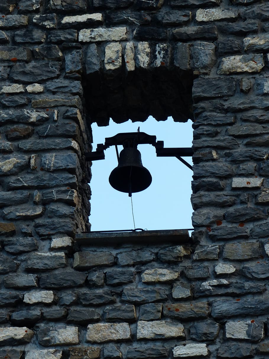 bell, stone facade, window, ring, bimmeln, architecture, built structure HD wallpaper