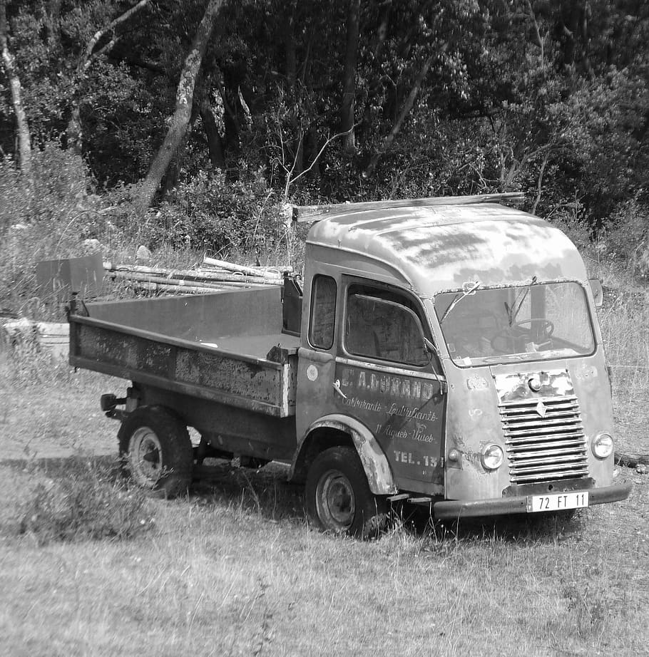 truck, former, older vehicles, old vehicle, vintage, renault