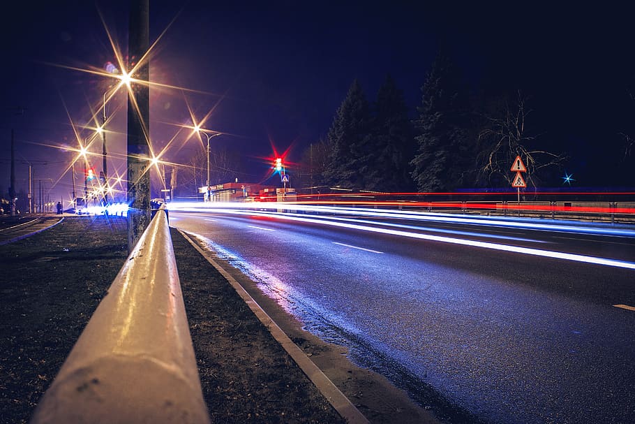 City, Hotspot, Road, Reflection, clearance, mirror, night, excerpt HD wallpaper