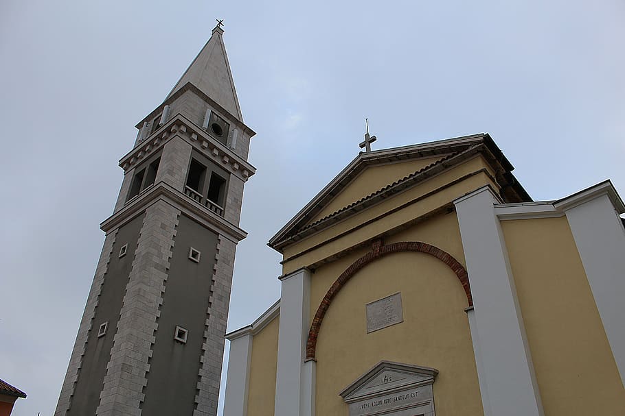 church, croatia, vrsar, building, old town, architecture, religion, HD wallpaper