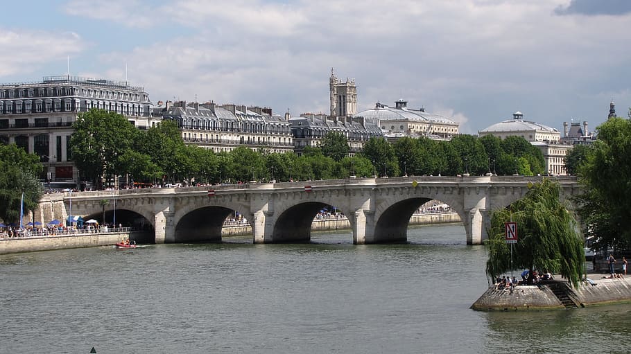 Bridge, Seine, Monument, bridge - man made structure, architecture HD wallpaper