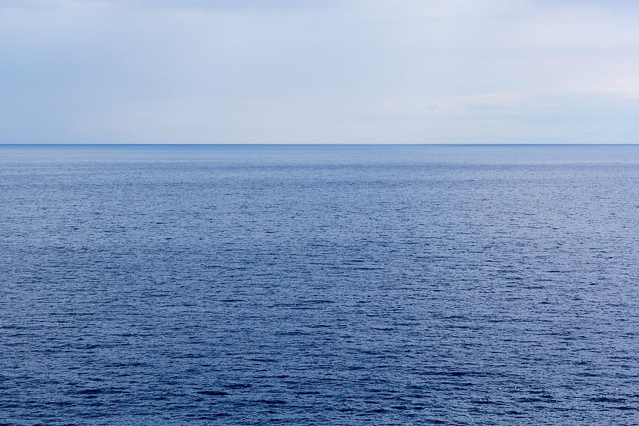 sea, horizon, sky, ocean, arctic ocean, atlantic ocean, indian ocean, HD wallpaper