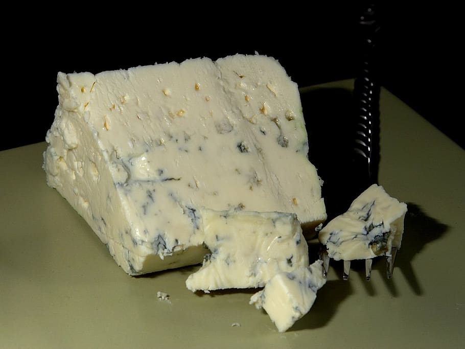 danish blue cheese, blue mold, noble mold, milk product, food, HD wallpaper