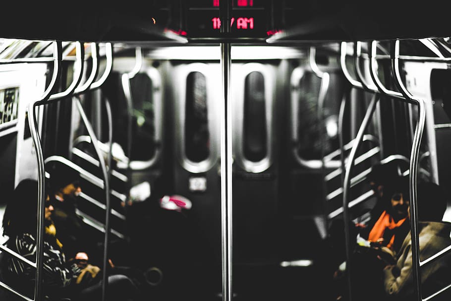 people sitting on train, closeup photo of interior view of train HD wallpaper