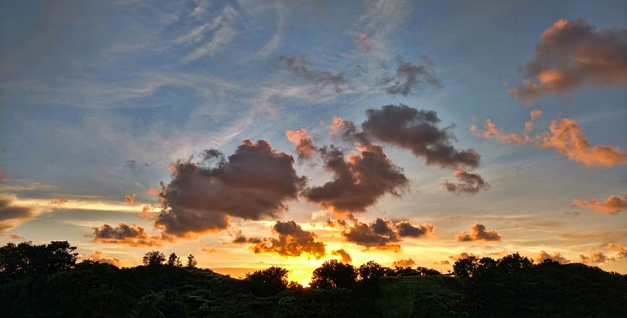 sunset, havana, cuba, sky, cloud - sky, beauty in nature, scenics - nature, HD wallpaper