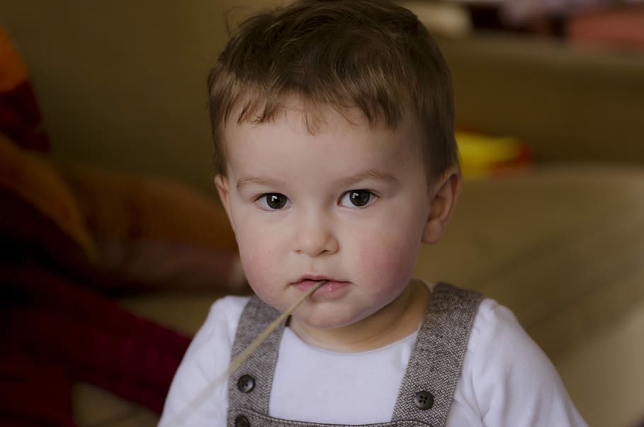 Boy, Cute, Face, kid, childhood, innocence, headshot, sadness HD wallpaper