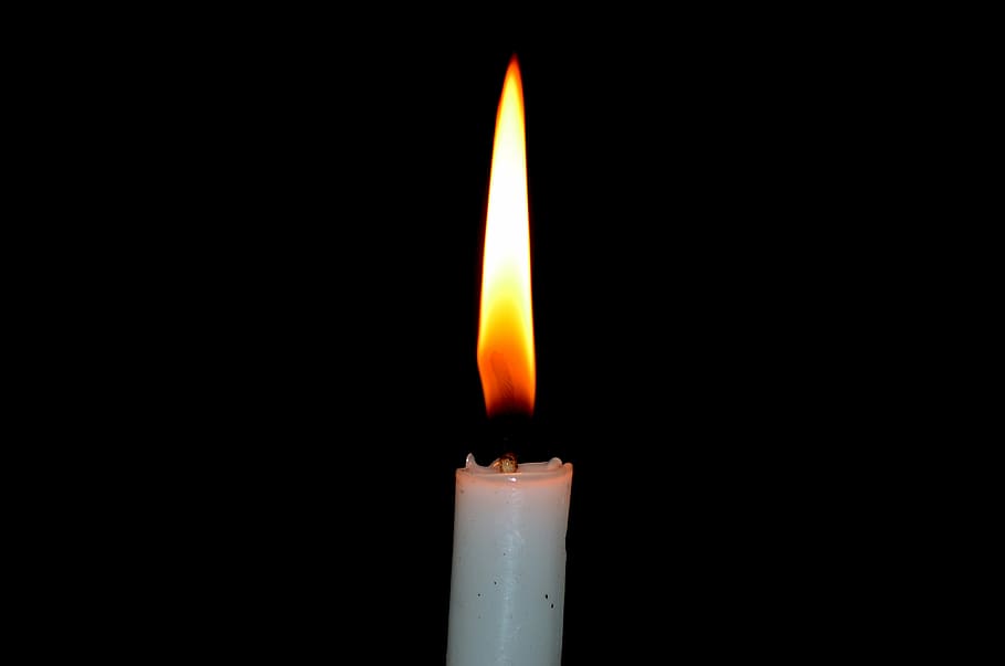 candlelight, burning, wax, flame, warmth, romantic, fire, heat - temperature HD wallpaper