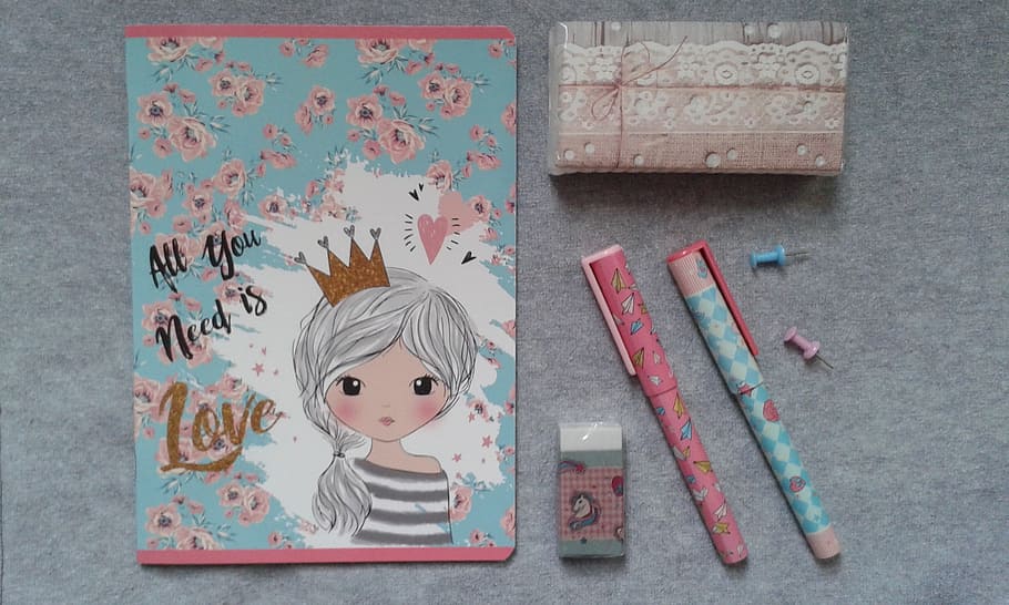 booklet, pen, school, office, art and craft, creativity, representation HD wallpaper