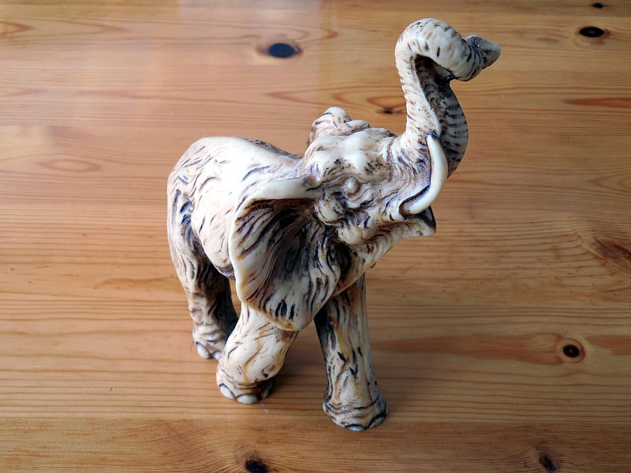 elephant, deco, figure, nippes, art, wood, animal, animal themes HD wallpaper