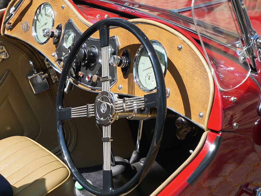 oldtimer, steering wheel, auto, classic, automotive, dashboards HD wallpaper