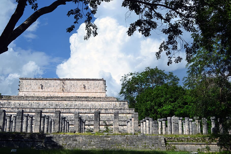 mayan, ruins, mexico, ancient, history, past, building, archaeological HD wallpaper