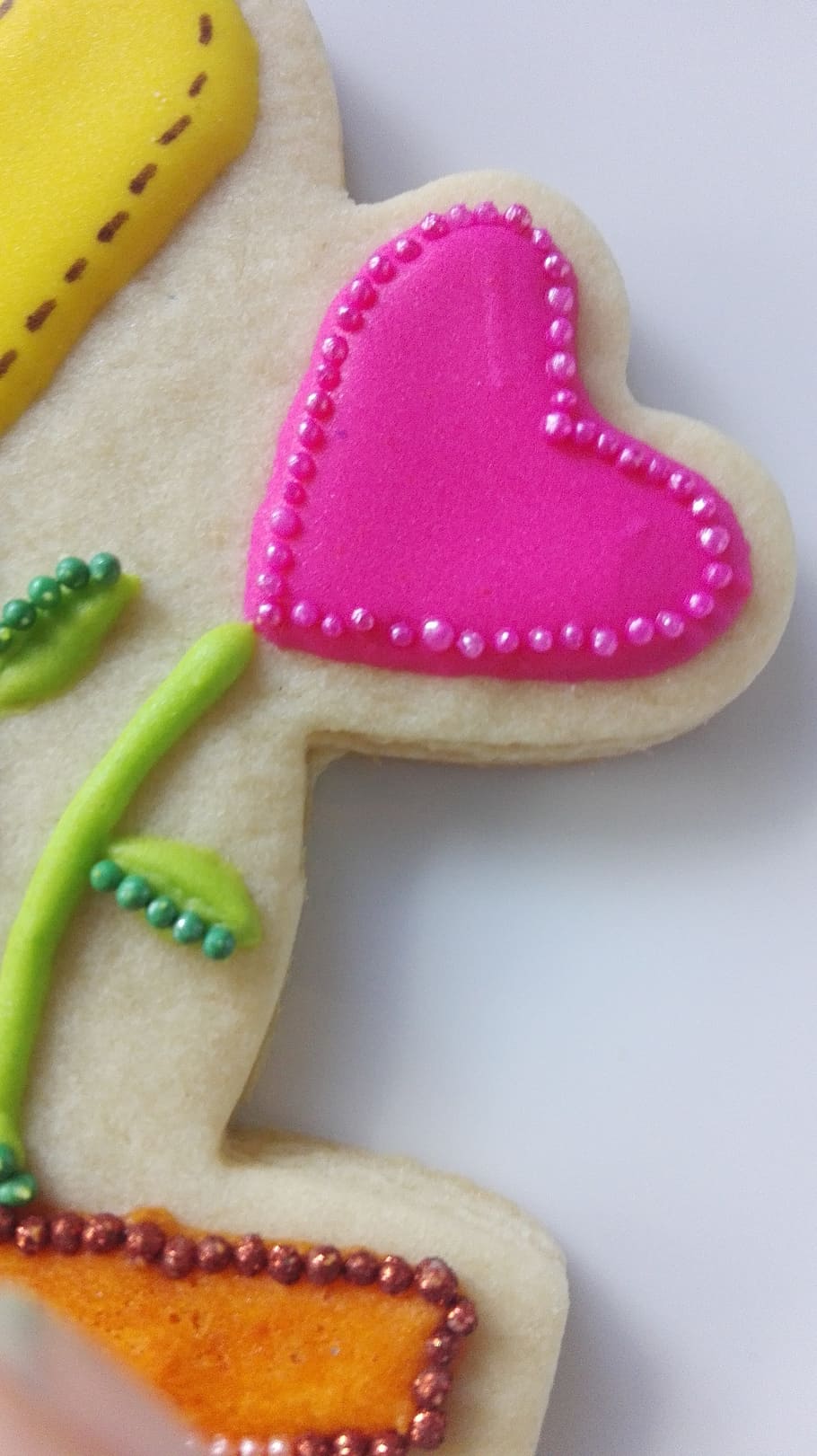 heart, pearl, cookie, food, food and drink, close-up, sweet food HD wallpaper