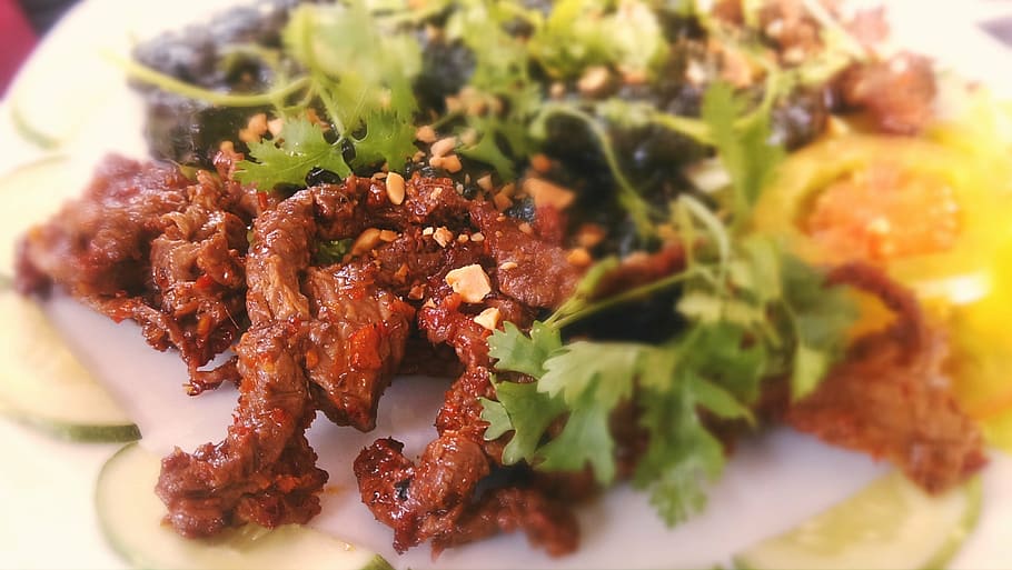 beef, spicy, vietnamese, cuisine, meal, gourmet, barbecue, food HD wallpaper