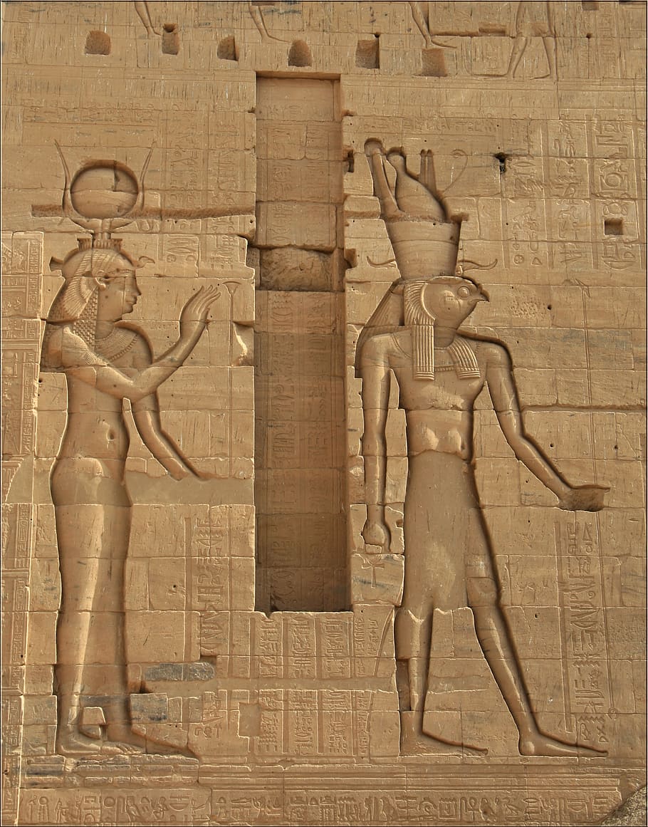 hieroglyphics during daytime, egypt, low relief, pharaoh, history HD wallpaper