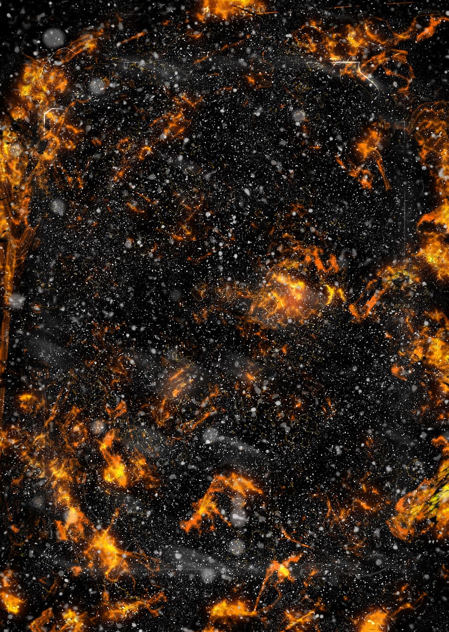 black and red lava with stone photo, texture, background, orange HD wallpaper