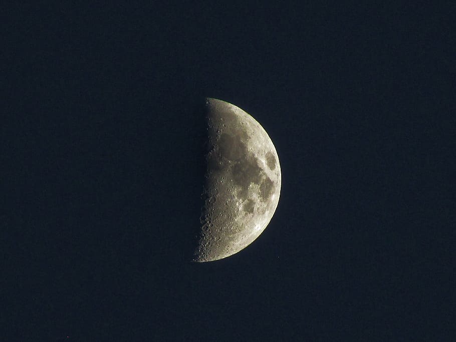 moon, night, crater, space, astronomy, sky, moon surface, planetary moon HD wallpaper