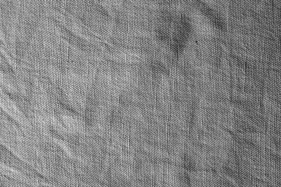 closeup of gray cloth, Canvas, Texture, Background, White, old