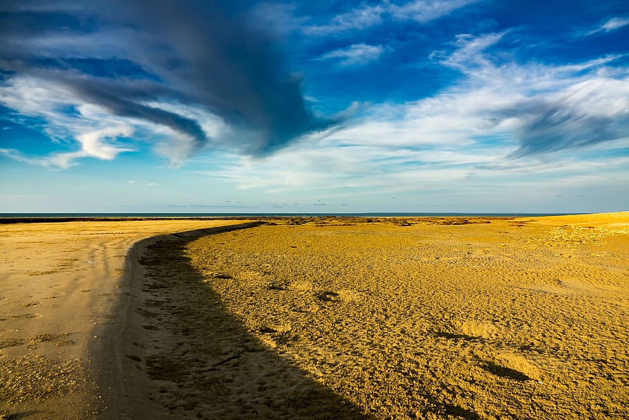 sky, sunset, darwin, sunset sky, horizon, sand, orange, cloud HD wallpaper