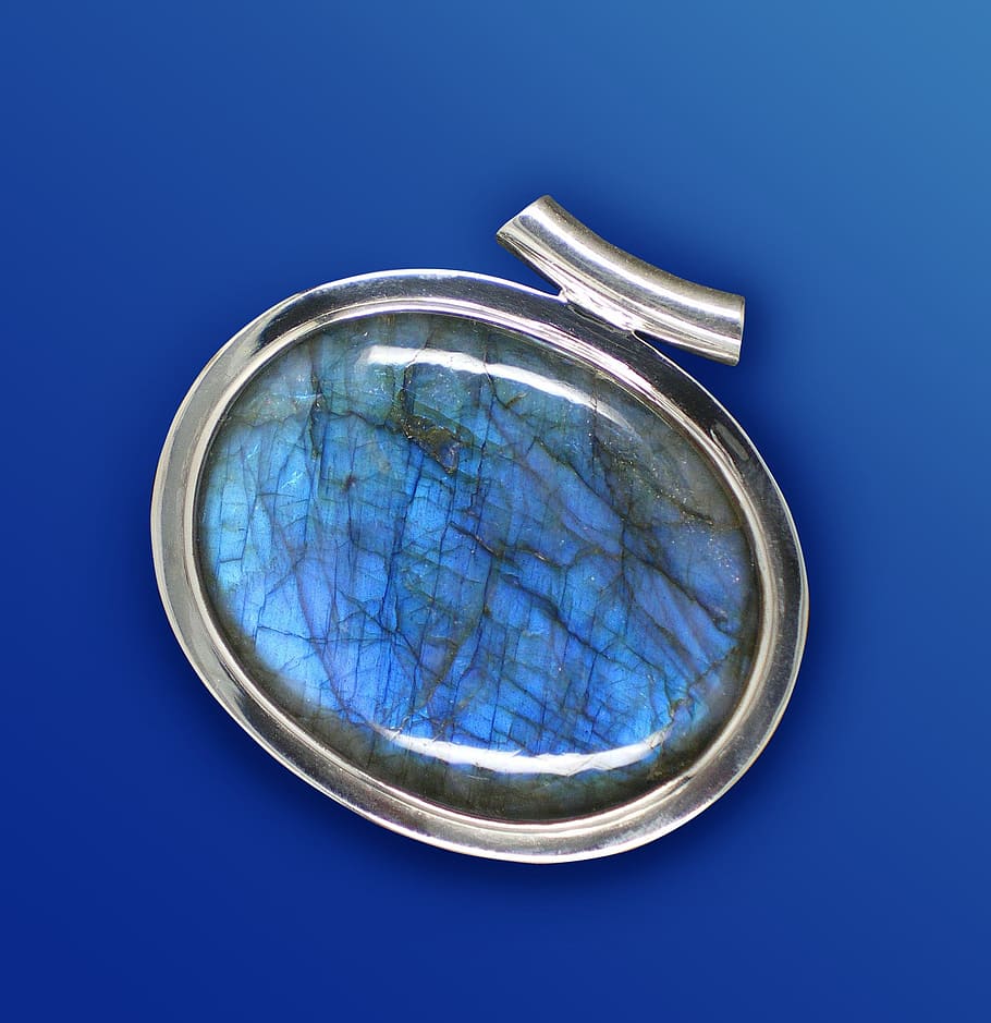 Gem, Labradorite, Jewellery, Trailers, silver jewelry, bluish HD wallpaper