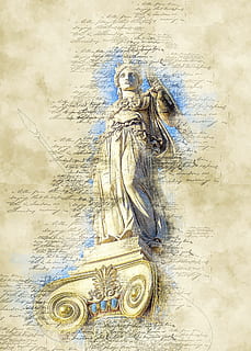 Athena statue drawing, acropolis, marble, parthenon, greece HD wallpaper