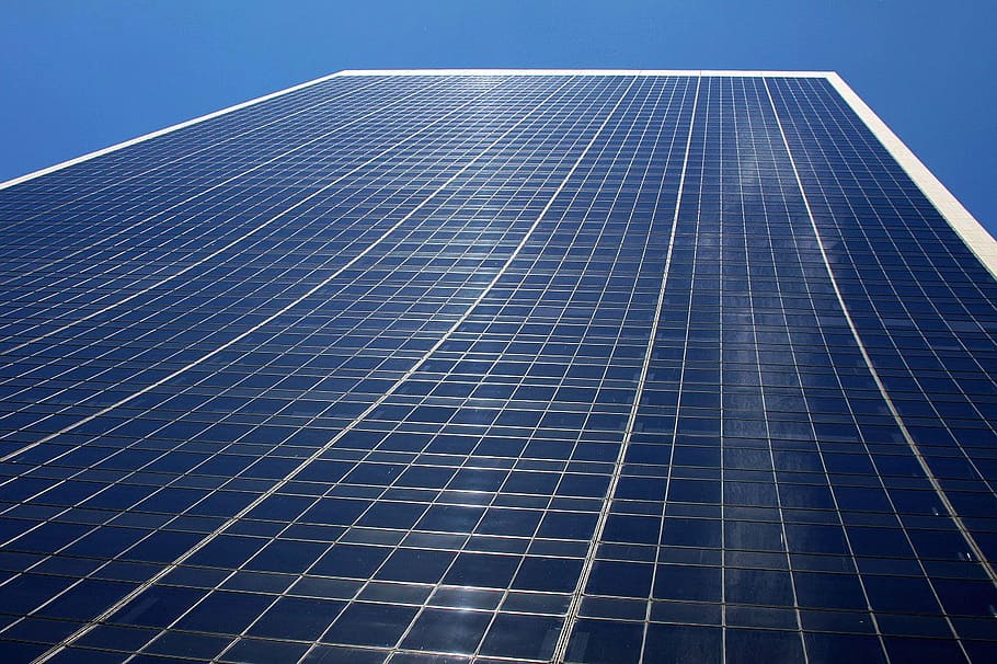 building, structure, city, glass, office, sky, solar Panel HD wallpaper