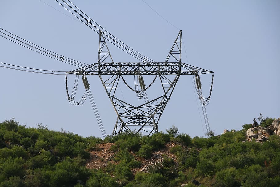 electricity, pole, high volt electricity, electricity pylon HD wallpaper