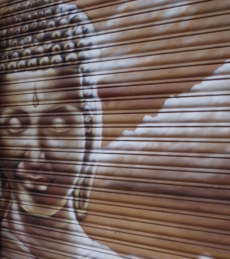 graffiti, buddha, buddhism, india, faith, idol, spiritual, buddhist, HD wallpaper