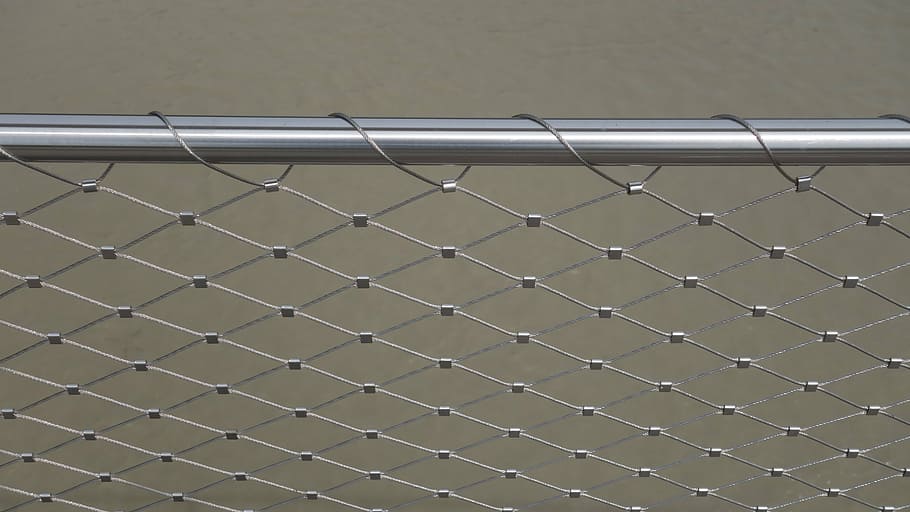 wire, tube, railing, bridge railing, regularly, pattern, lines HD wallpaper