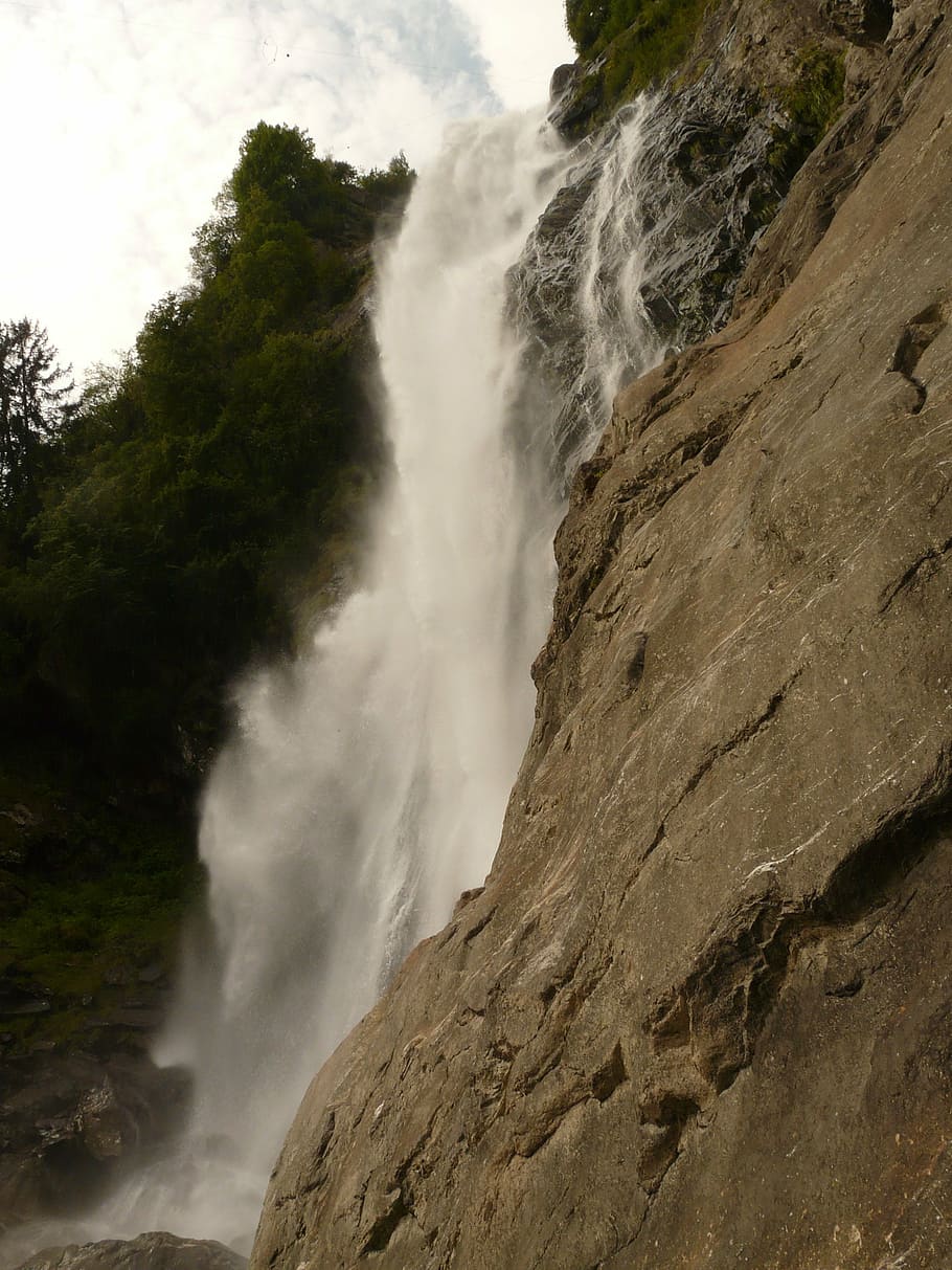 water, waterfall, spray, foam, nature, places of interest, motion HD wallpaper