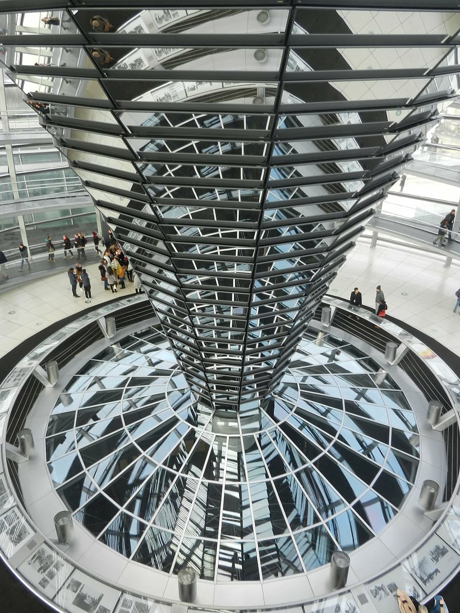 berlin, reichstag, dome, germany, government, building, glass dome HD wallpaper