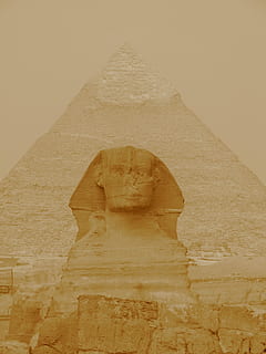 Sphinx, Pyramid, Egypt, Giza, Pharaoh, ghizé, africa, cairo HD wallpaper
