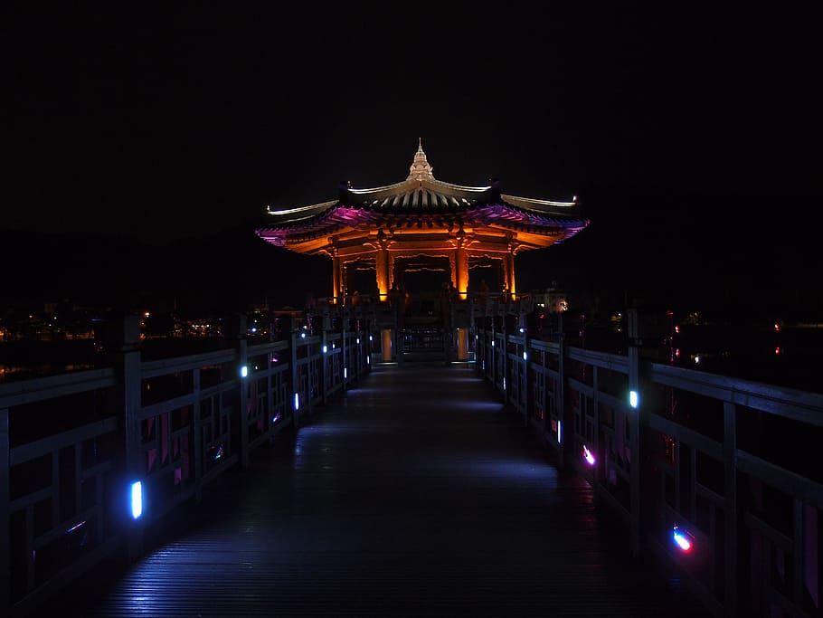 anton, major bridge, night view, architecture, built structure HD wallpaper