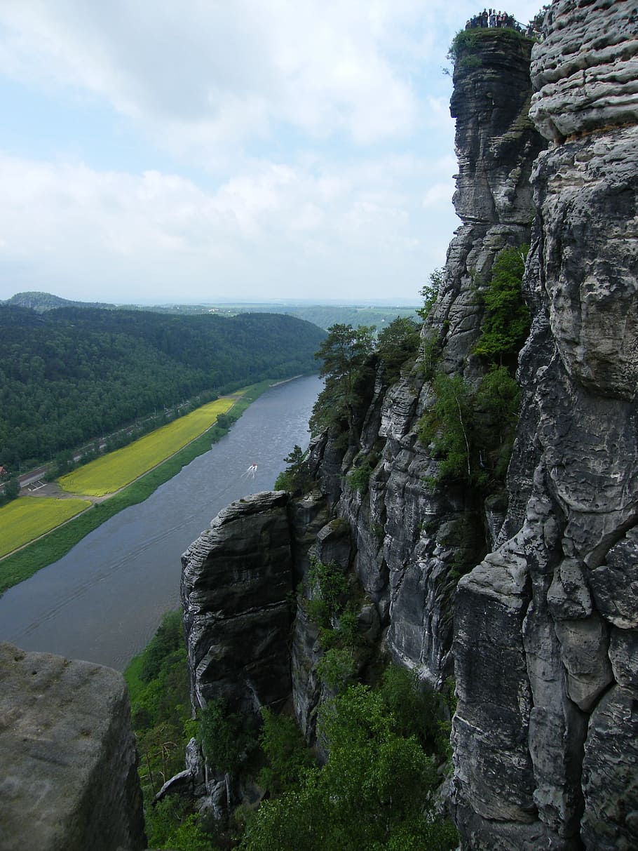 Elbe, River, Nature Conservation, germany, schrammsteine, elbe sandstone mountains
