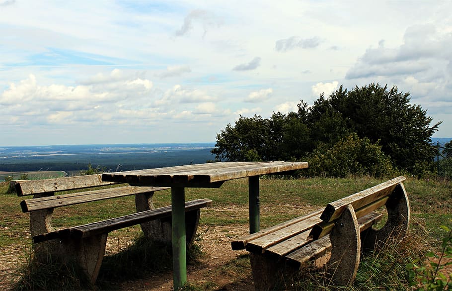 Tranquility Base, View, Panorama, Seat, break, hiking, resting place HD wallpaper