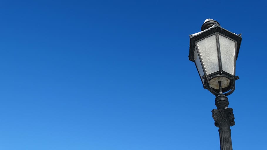 Lantern, Sky, Blue, Blue Sky, nice weather, lighting equipment HD wallpaper